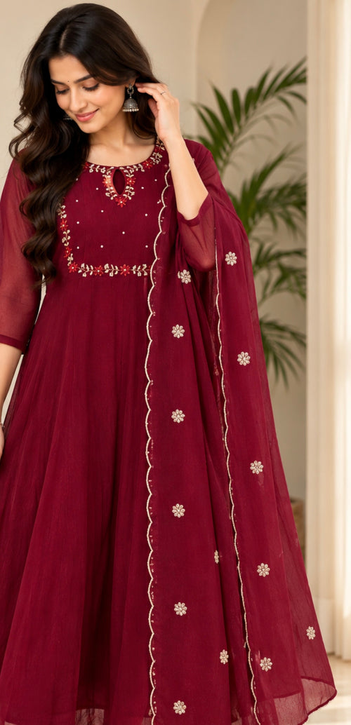 Anarkali 2-Piece Set-Size XL