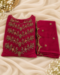 Handwork Georgette Top with Dupatta-Size XL